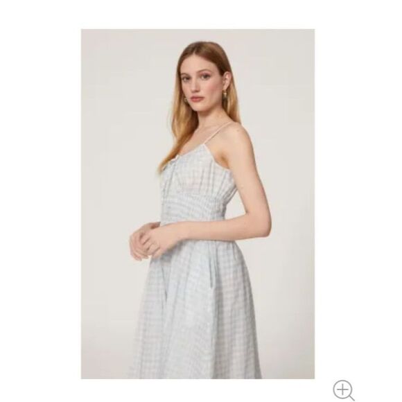 NWT Tory Burch Gingham Midi Beach Dress - Picture 3 of 13